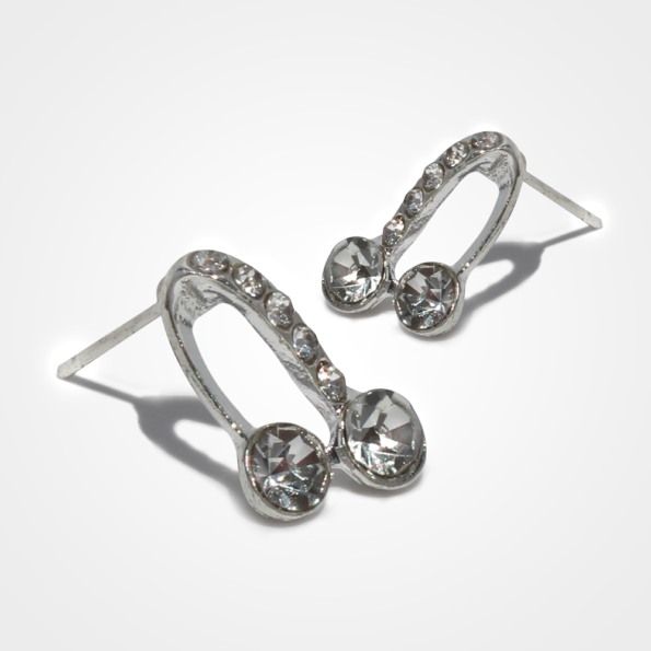 Cercei fashion Cireașă cu cristale transparente